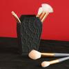 Gothic Coffin-Shaped Spider Web Makeup Brush Holder Lightweight Plastic Desk Organizer for Vanity Office Decor Brush Holder