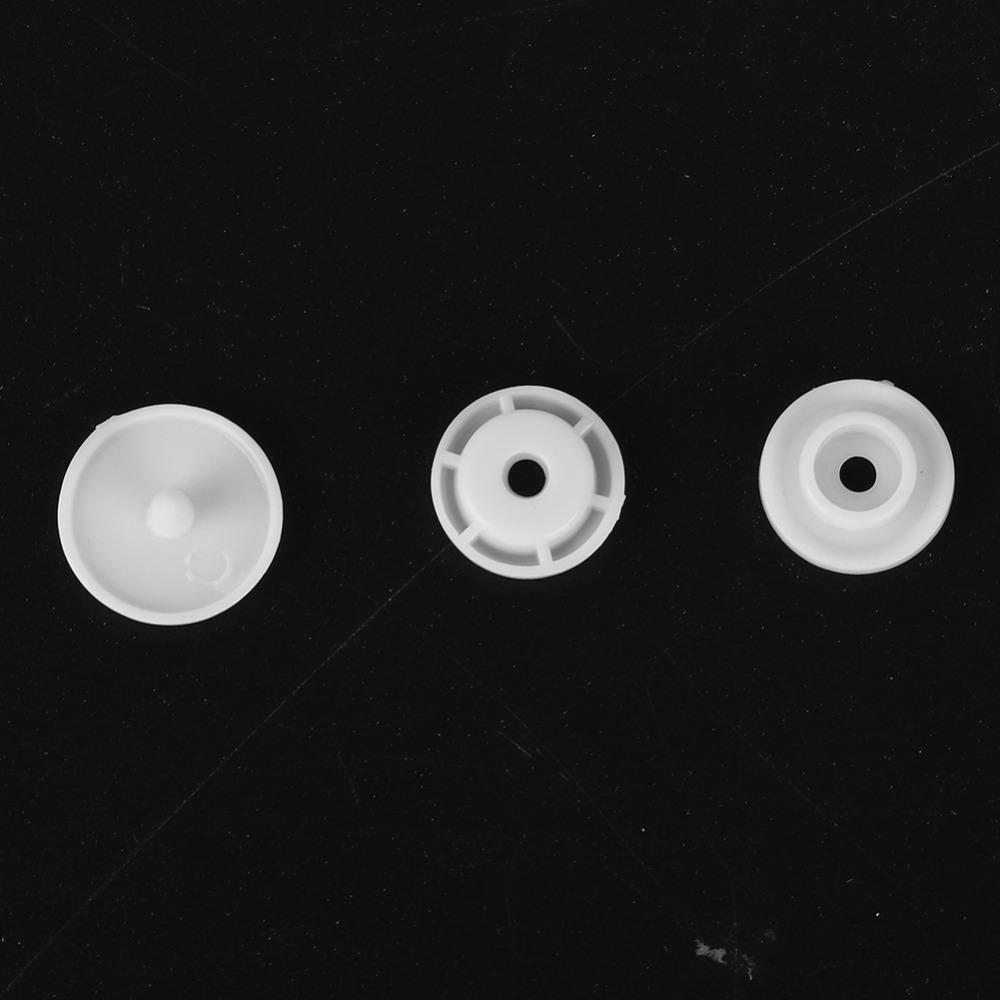 100sets Black White Resin Snap Buttons Punch Poppers Glossy Snap Button For Clothing Sewing