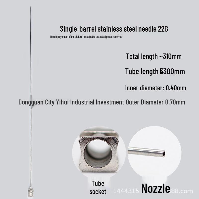 Edelstahl-Dosierspritze mit 300-mm-Schlauch & Spitze