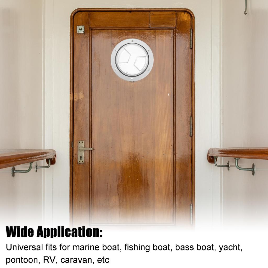 uxcell 4" Boat Hatch Round Inspection Deck Plate Marine Access Hatch with Removable Transparent