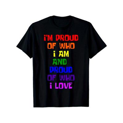 Pride Love Wins Men's Black Crew Neck Short Sleeve Cotton T-Shirt Suitable for All Seasons Outdoor
