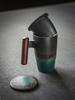 Kreativer Retro-Becher Keramik Große Teetasse Kaffee Handgefertigte Keramikbecher Tassen und Becher Geschäftsgeschenk-Set