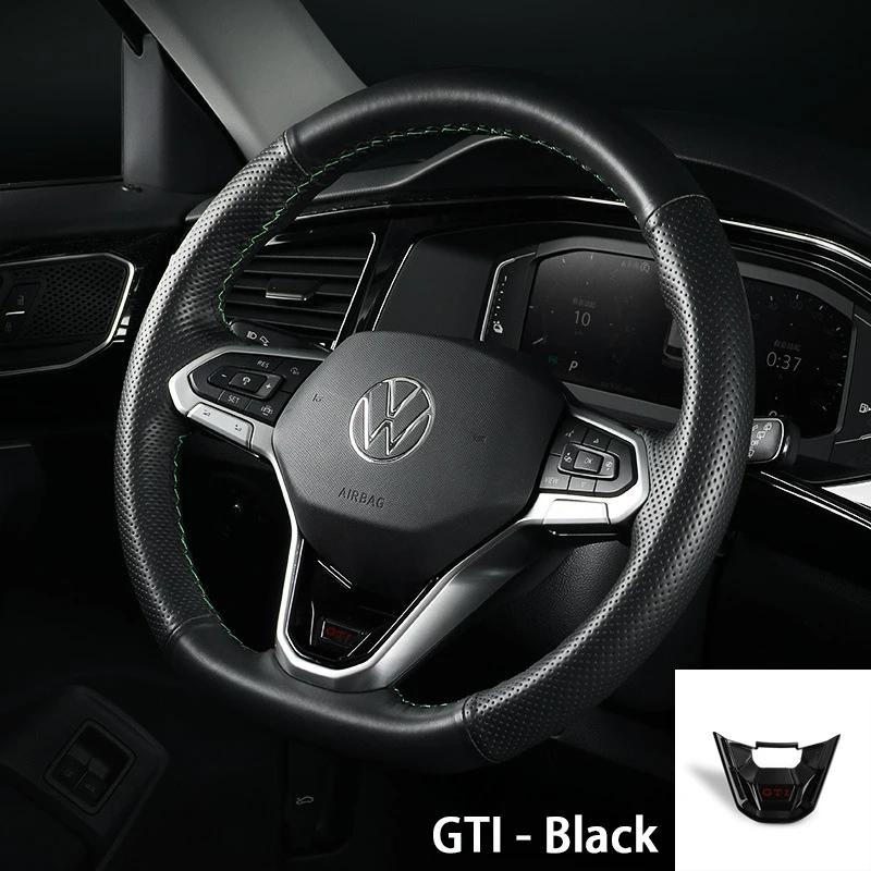 2026 Nouveau Pour VW VOLKSWAGEN Nouveau Logo R GTI Badge Couvre-volant de voiture Autocollant à Sequins Pour Volkswagen Sagitar Magotan Bora Lav
