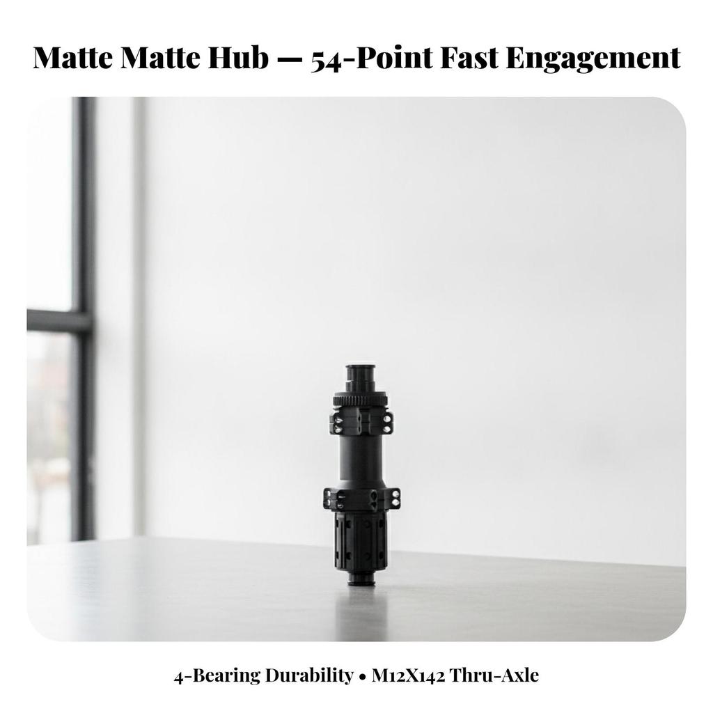 Component Thru-Axle Rear Wheel Hub with Sealed Bearings for Road Bikes, Cyclists