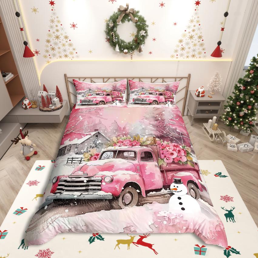 Comforter Homewish Merry Christmas Festival Xmas For Girls Bedding Sethappy New Year Decor