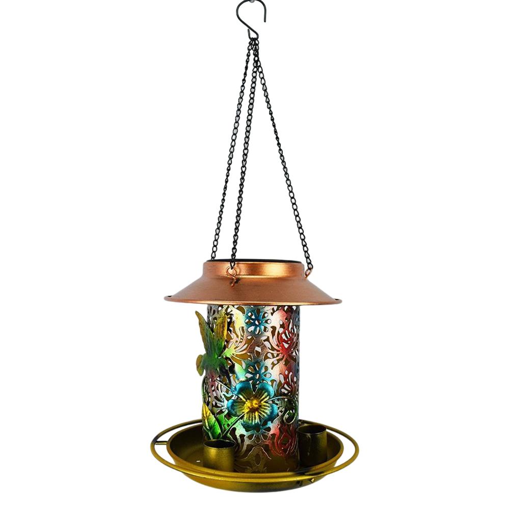 

Solar Bird Feeder LED Lampe zum Aufhngen von Wild Bird Feeder Garden Yard Decor