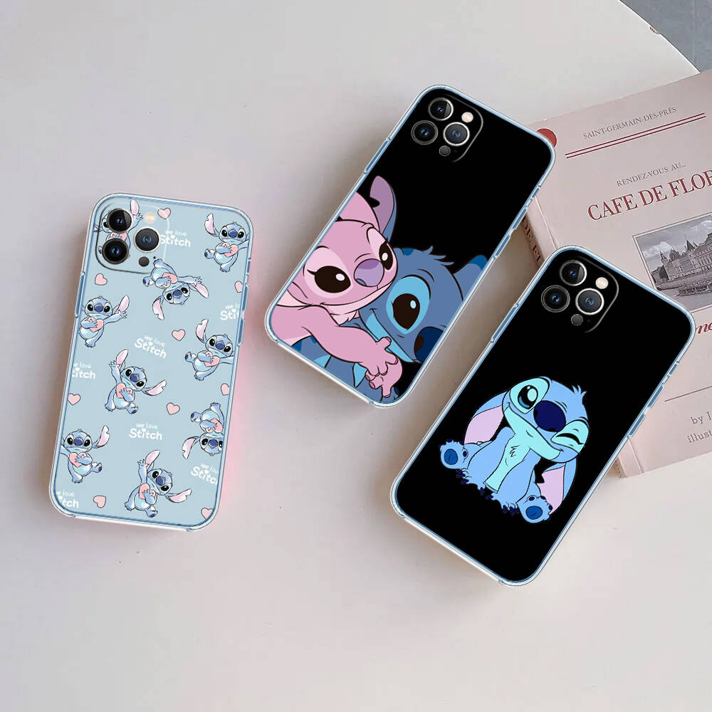 Cute Lilo Stitch Phone Case for Motorola Edge 20 30 S30 40 50 Fusion Lite Plus Pro Neo Ultra One Hyper Power Action Zoom Macro Vision