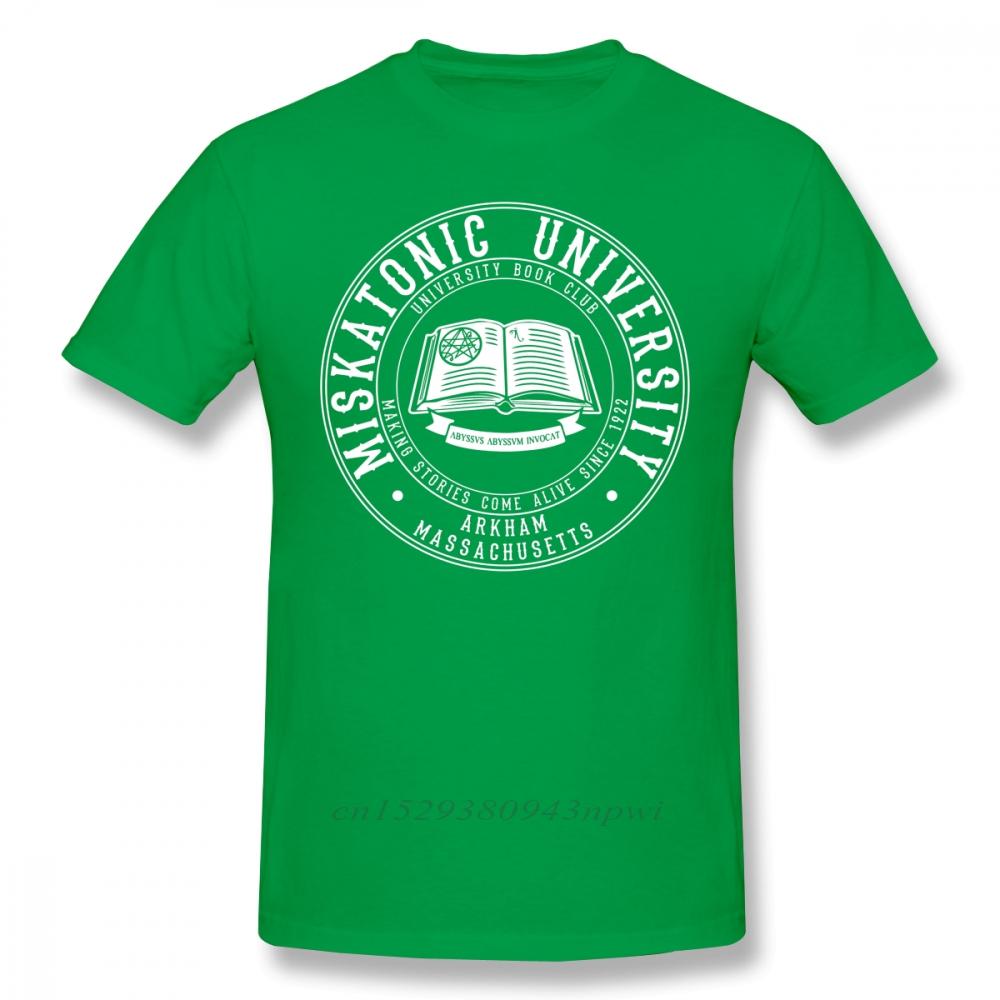 Arkham Horror T Shirt Miskatonic University Book Club TShirt Unisex Short Sleeve 100 Cotton Tee Shirt Oversized Streetwear Tshirt