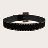 Edgy Studded Punk Belt With Adjustable Length Durability Synthetic Leather for Men and Women
