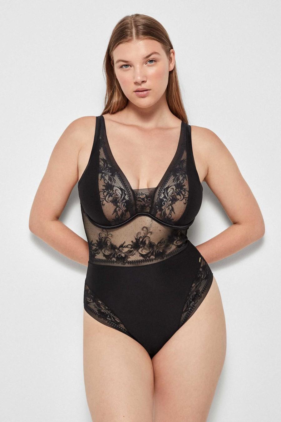 

Боді Gisela (93097) 80C прозорий колір чорний