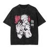Gojo Satoru Mens Anime Jujutsu Kaisen Summer Harajuku TShirt  Cotton Fitness Vintage Street Women Casual Short Sleeve