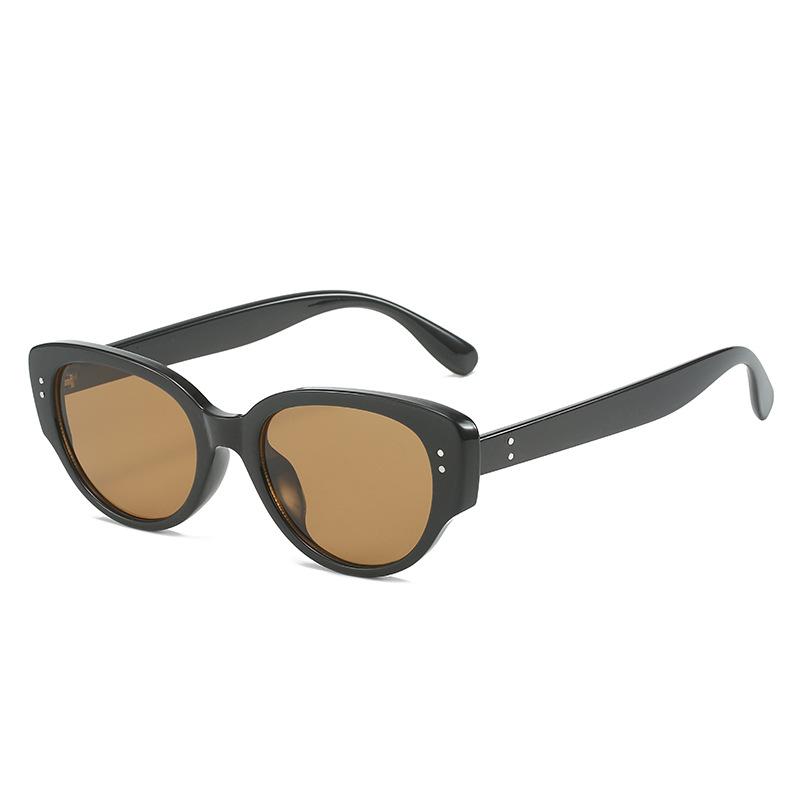 Rice Nails Cat Eye Sunglasses Women, Outdoor Sunscreen Sunglasses Retro Glasses