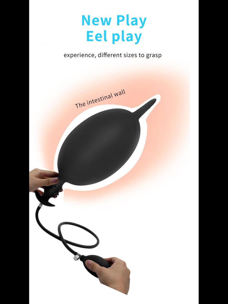 Φουσκωτό βύσμα διαστολέα πρωκτού για άνδρες και γυναίκες - Μακρύς αυνανισμός πρωκτού σιλικόνης