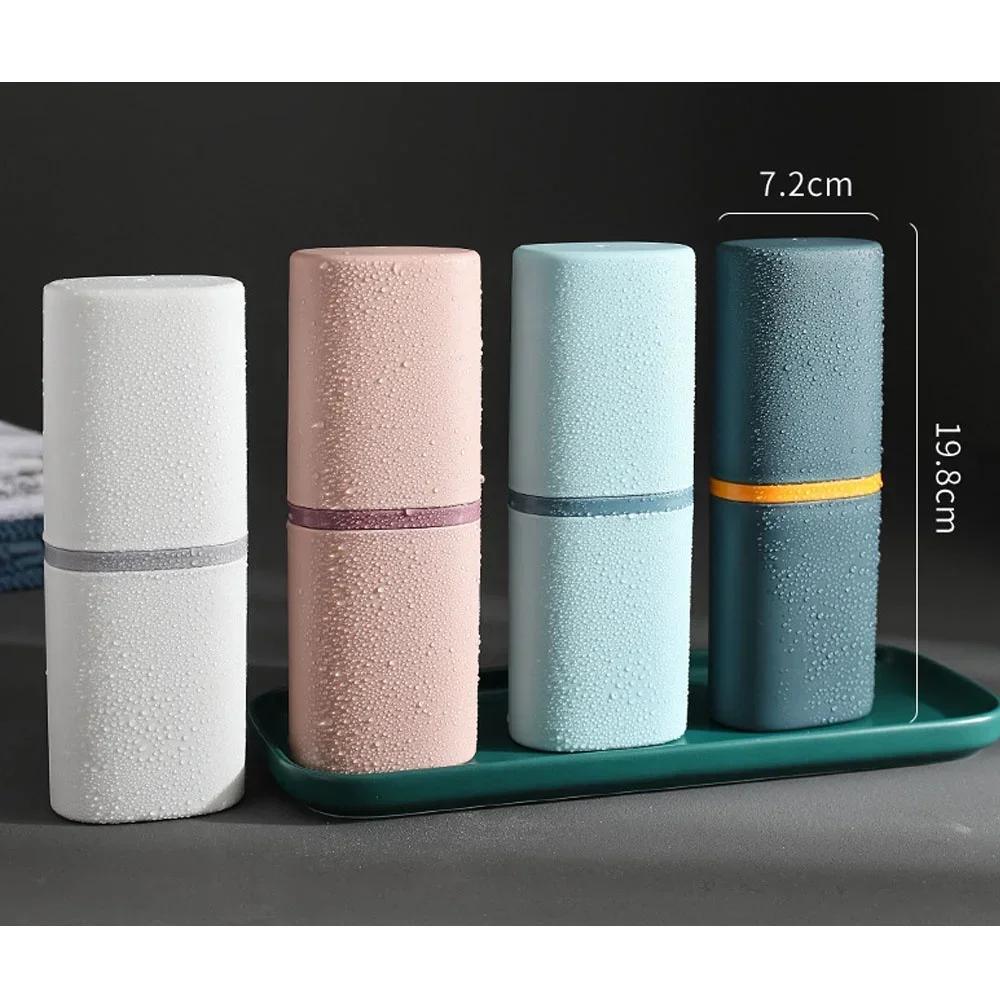 1 Pc Portable Toothbrush Holder Box Travel Camping Toothbrush Toothpaste Storage Organizer Case Bathroom Accessories (Ony Case)