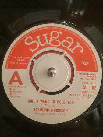 7inch Record RAYMOND MORRISON Girl I Want To Hold You SU102PROMO Sugar 1970 UK Reggae Ska Dub Used
