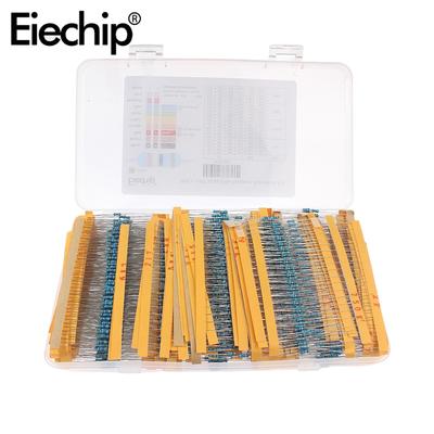 2600PCS 1/4W Metal Film Resistor Kit 130 Values 1 Ohm~3M Ohm Set of Resistor DIY Electronics 0.25W Resistors