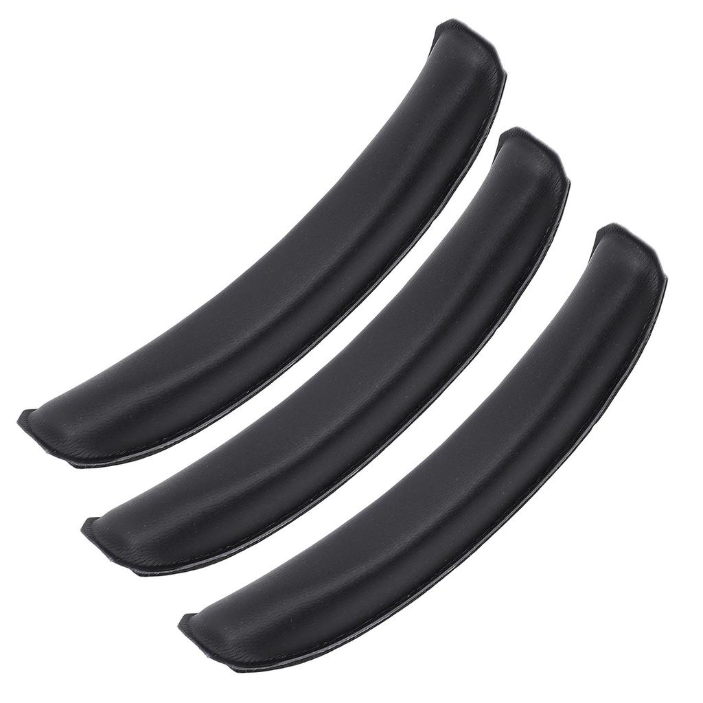 3pcs Headphone Replacement Headband Pad Soft Protein Leather Headband Cushion for W820NB W820NB Plus Black