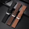 12mm 14mm Ultra-dünnes Leder Uhrenarmband Universelles Weiches Uhrenband 16mm 18mm 19mm 20mm 21mm 22mm Damen Herren Ersatzarmband