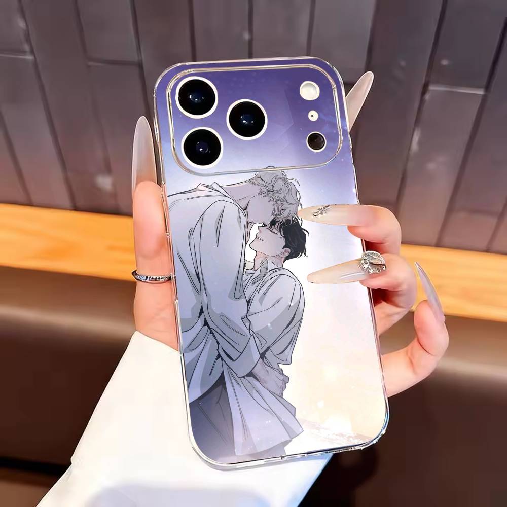 BL Manhwa R-roses And Champagne Phone Case For iPhone17,16,15,14,13,12,11 Plus,Pro Max Soft Transparent Cover