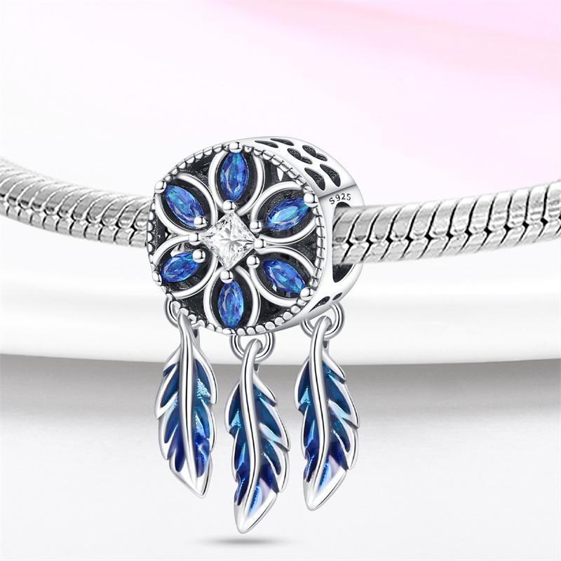 Original Fit 3MM Bracelet S925 Silver Dreamcatcher Series Dream Pendant Charms DIY For Women Jewelry Birthday Gift