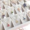 Jewelry Storage Box Earring Pendant Necklace Jewelry Display Box Dustproof Transparent Flip Lid Jewelry Box