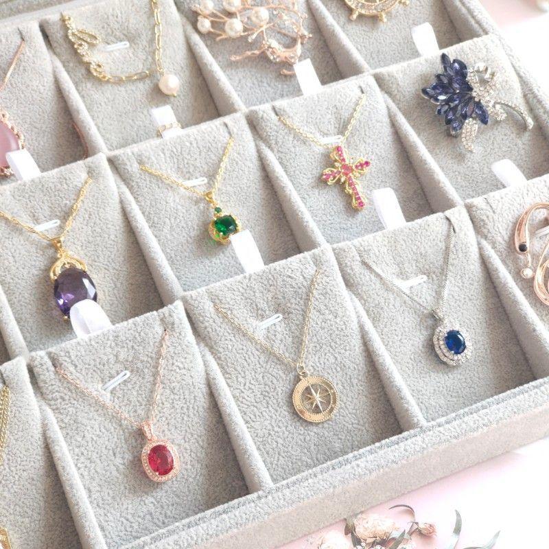 Jewelry Storage Box Earring Pendant Necklace Jewelry Display Box Dustproof Transparent Flip Lid Jewelry Box