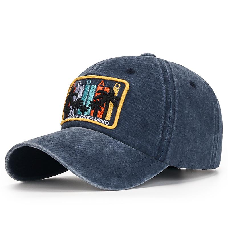 

NORTHWOOD Хлопковая бейсболка для мужчин и женщин Kpop Dad Hat Письмо Вышивка Snapback Кепка-дальнобойщик 55-60 cm темно-синий