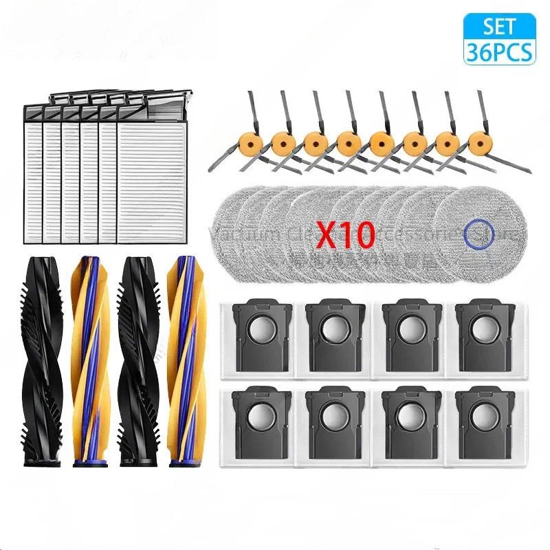 Pro Dreame X60 Ultra / X60 Max Ultra Kompletní příslušenství pro robotický vysavač Náhradní váleček Hlavní boční kartáč Filtr Mop Sáček na prach