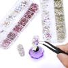 Electroplated Flat-Bottomed Nail Art Jewelry Glass Special-Shaped Rhinestone Set Nail Decoration Diy Jewelry Accessories