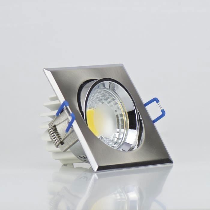 Spot LED downlight - Mat chrome - 5W - 217 lumens - Classe énergétique A+ - Intérieur