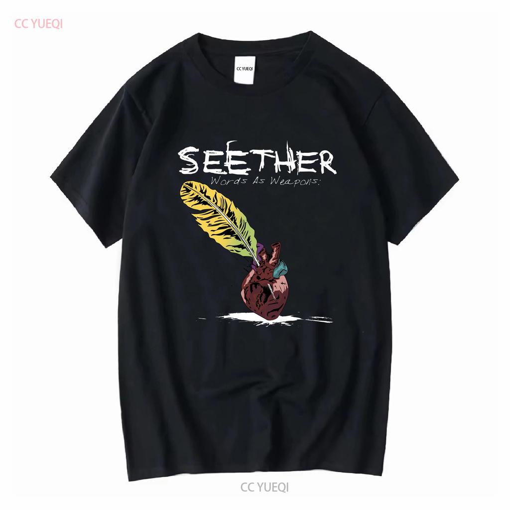 2014 Seether Words As Weapons Concert Band T Shirt Sz XL Vintage Washed Streetwear Graphic Comfortable Stretched Breathable