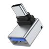 USB 3.0 Female To Type C Male 90 Degree Right Angle Extension Adapter USB C Upward Downward OTG Connector for Laptop