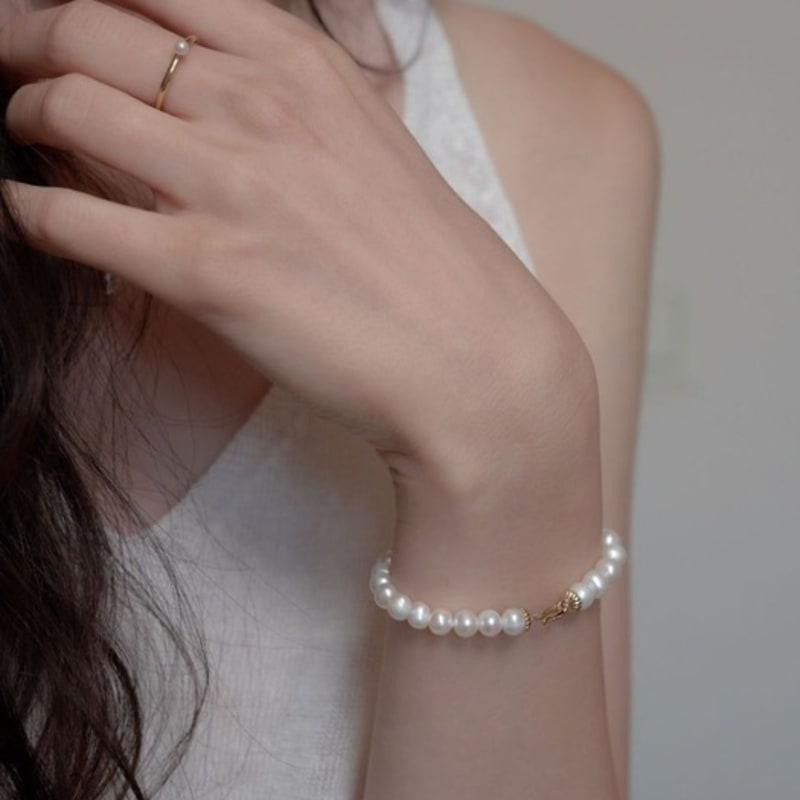 Aube De Moi Classic Bloom Pearl Bracelet (5mm)