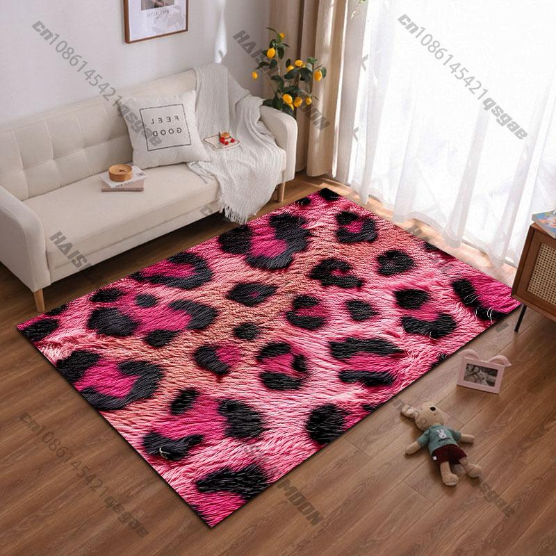 

Pink leopard patterncarpet Yoga living room room decor children s crawling mat doormat area rug games floor mat 40x60cm