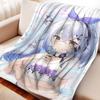 Game Honkai:starrail Silver Wolf Flannel Blanket Warmth Soft Air Conditioning Otaku Blanket Multifunctional Decorative Blankets