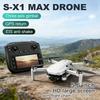 2026 New Model S-X1 MAX GPS Drone with 3-Axis Gimbal 5000m FPV 8K/4K HD Camera with LCD RC Screen 3 Batteries Professional RC Quadcopter Gifts