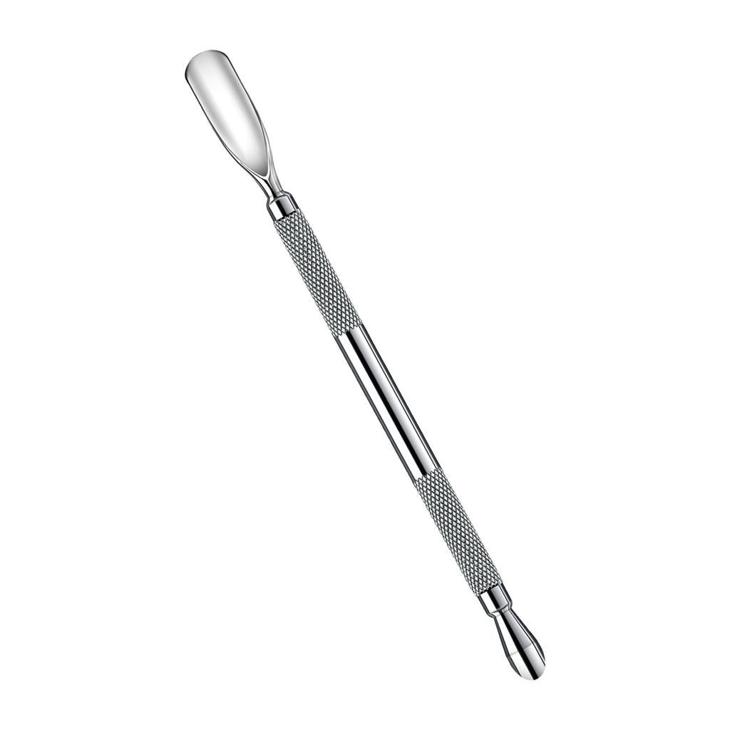 Doppelseitiger Nagelhautschieber-Entferner-Reiniger Nail Art Dotting Pen Edelstahl Maniküre Pediküre Nail Art Pflegewerkzeug