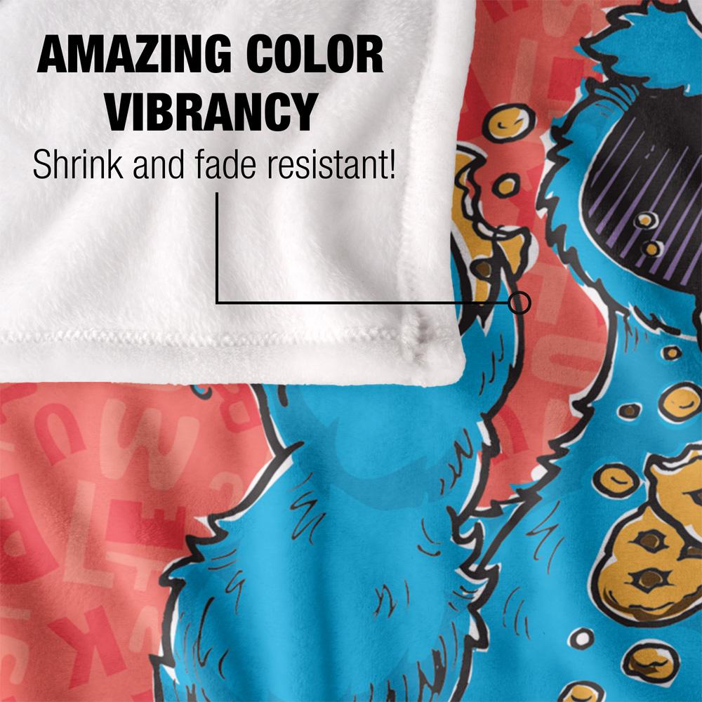 Sesame Street Gezeichnete Krümelmonster Decke