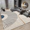 Wabi-Sabi Nordic Area Rug Crystal Plush Living Room Carpet Light Luxury Bedroom Floor Mat Organic Geometric Design