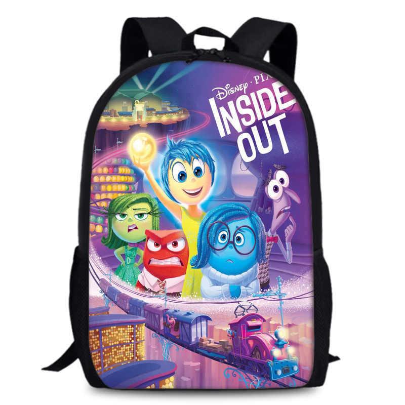 Spacious 15-inch Inside Out 2 Backpack Durable Oxford Cloth School Book Bag
