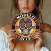 Vintage Blechschild Totenkopf Retro Metallposter Bar Wanddekoration Modelo Bier