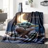 Customiz Name Personality Yoda Blanket Soft &Warm Sofa Office Bed Travel Lunch Break Blanket, Gift Suitable All Seasons