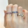 3Pcs Cute Star Wrap Finger Rings Adjustable Minimalist Dopamine Star Rings