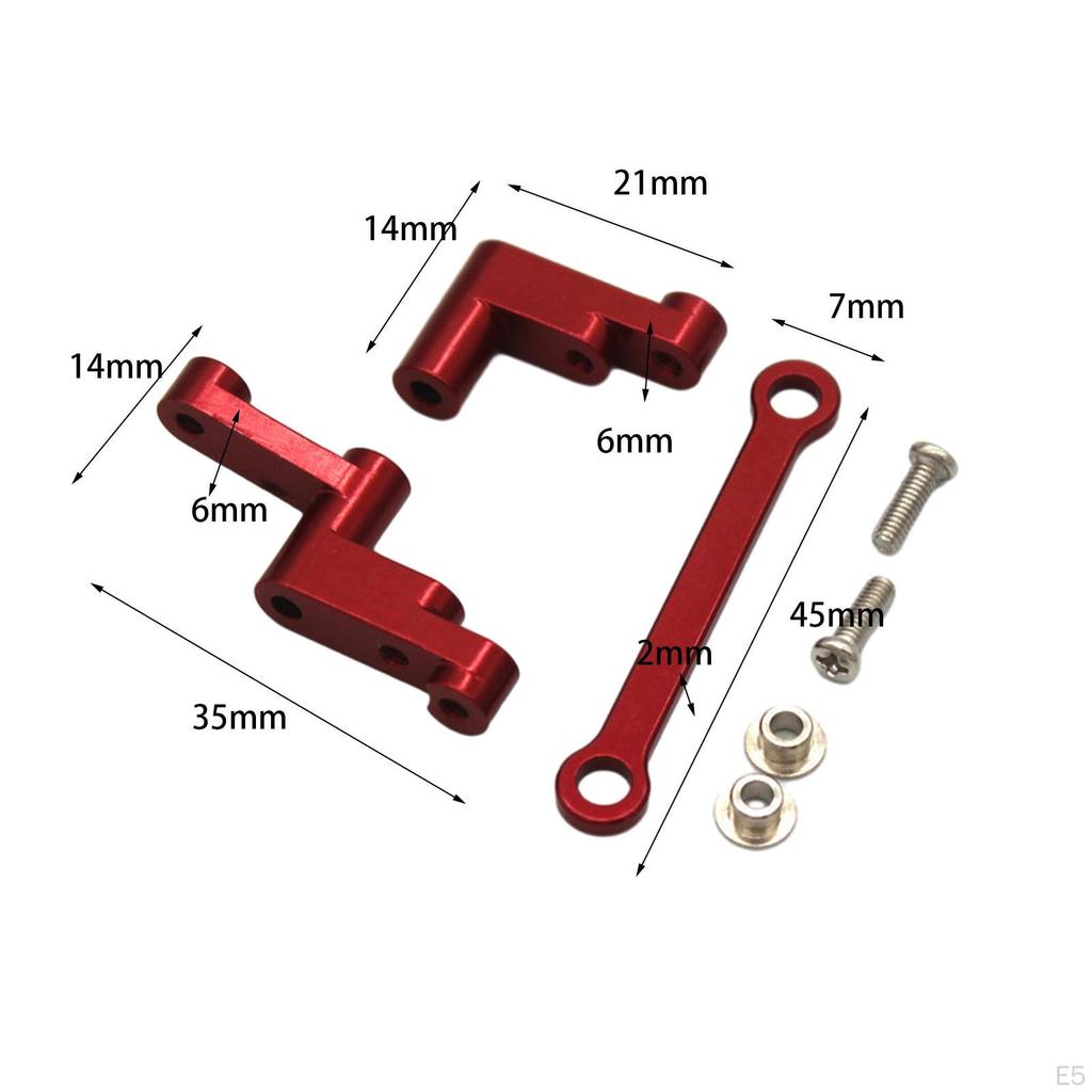 RC Car Steering Parts, Metal Bellcranks for 1:16 Models, Replacement Components