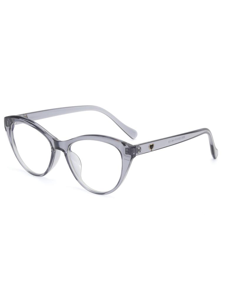Cat-eye glasses with heart black frame large fashion optical glasses for women trendy accessory