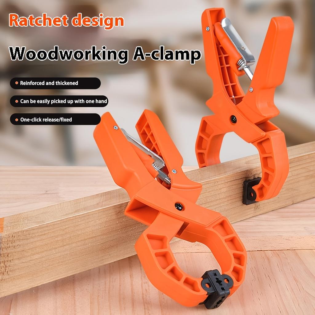 8inch Woodworking Clamp Carpentry Clip Quick Ratchets Carpenter Tool Wood Fixing Tools Enduring Heavy Duty Jaw Opening Clamps