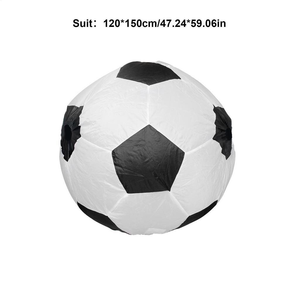 

Надувной костюм в форме футбольного мяча, смешной костюм-косплей на все тело, надувной костюм для взрослых, костюм для взрослой роли на Хэллоуин