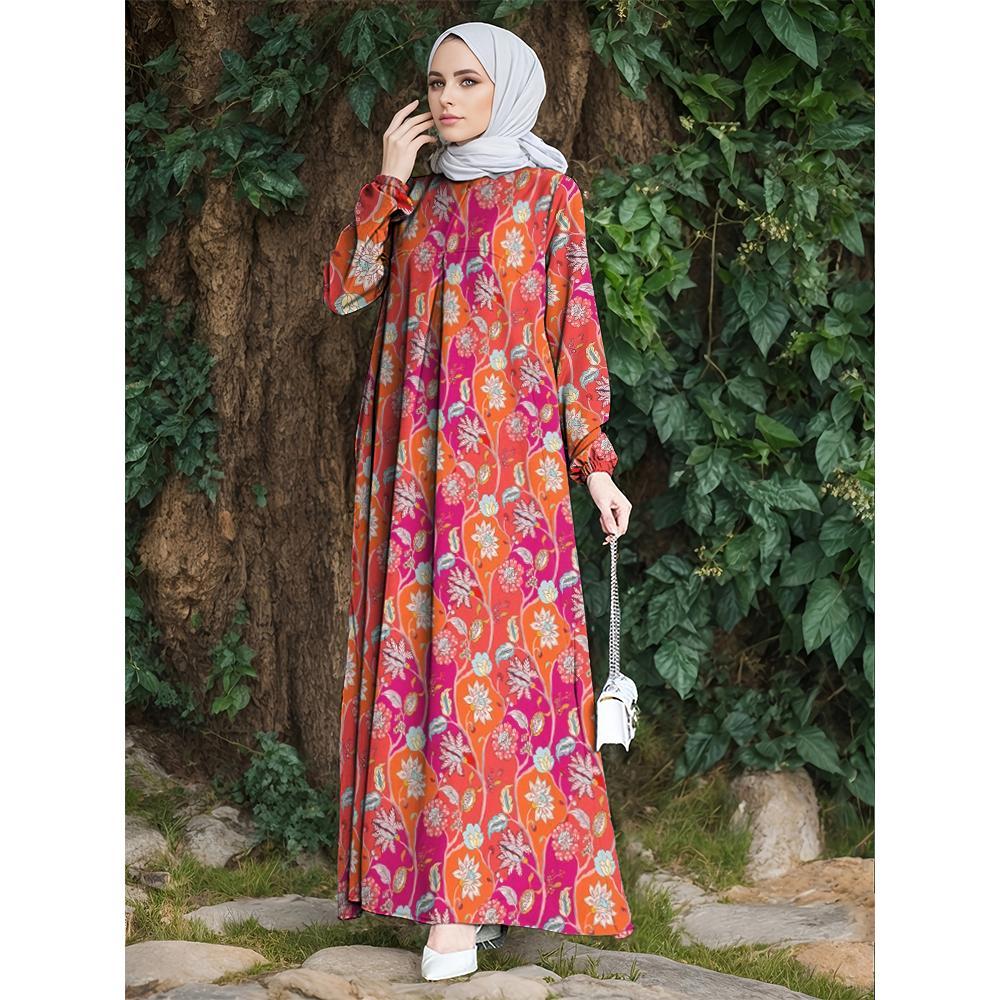 Muslimische Damenroben, lockerer Freizeitstil, einzigartiges Muster, geeignet für den täglichen Gebrauch, bequem und elegant, empfohlen im Jahr 2025
