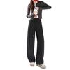Women's Urban Wool Blend Fleece-Lined Wide-Leg Trousers: Autumn 2025 Bestseller for Comfortable Casual Commutes