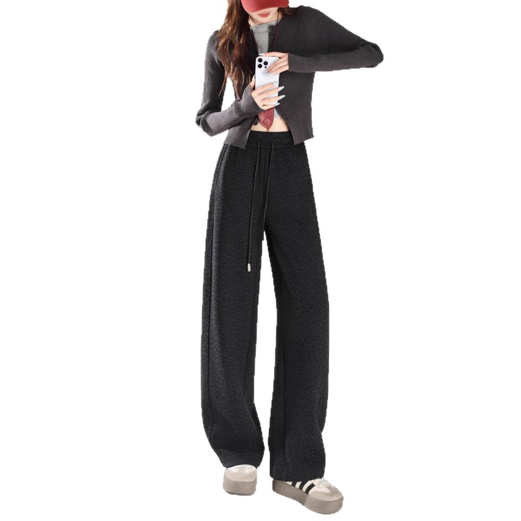 Women's Urban Wool Blend Fleece-Lined Wide-Leg Trousers: Autumn 2025 Bestseller for Comfortable Casual Commutes